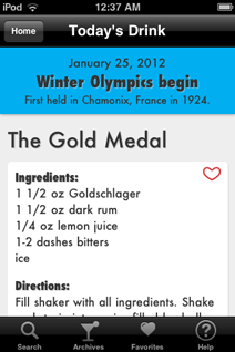 Today's Drink screenshot